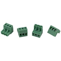 Main product image for Phoenix Type Connector 3-Pole 5mm Pitch 4-Pack 091-371